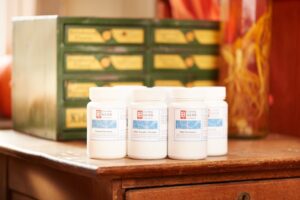 Bottles of Dr. Wang's Fertility Formulas
